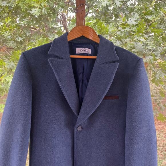 Fantastic Beasts Men's Newt Scamander Blue Wool Blend Overcoat Size S - Picture 4 of 11